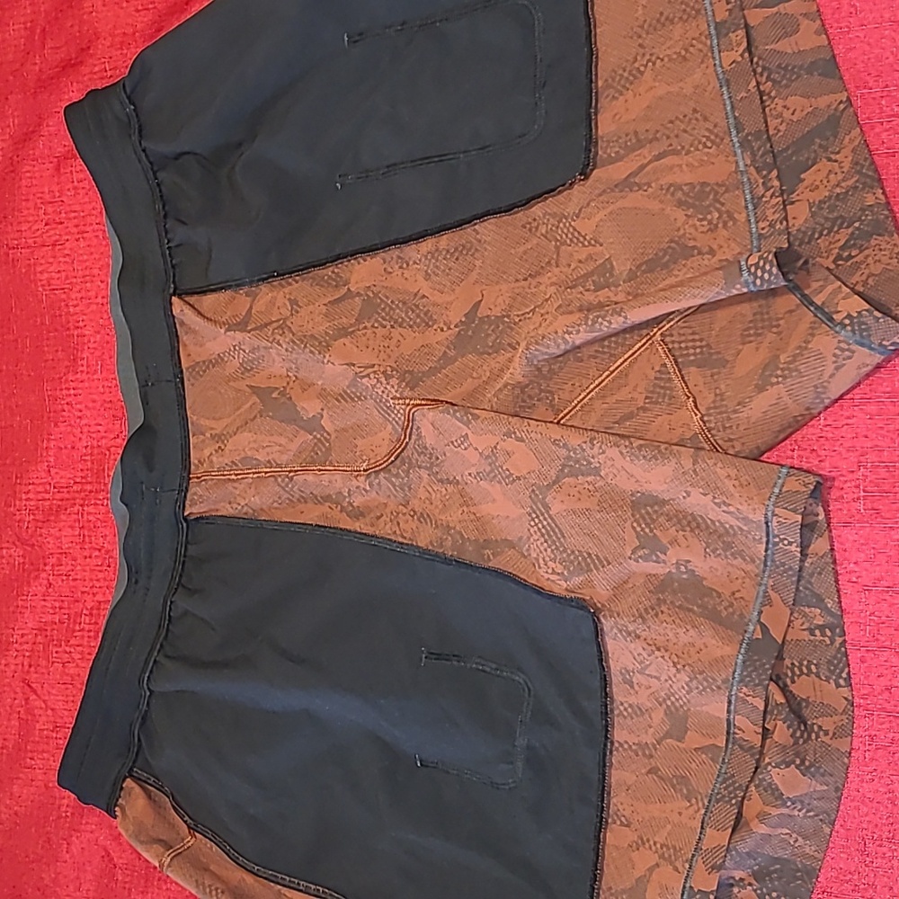 Lululemon Atletica Active Short for Men, Size XXL, Color Brown & Brike - Picture 9 of 11